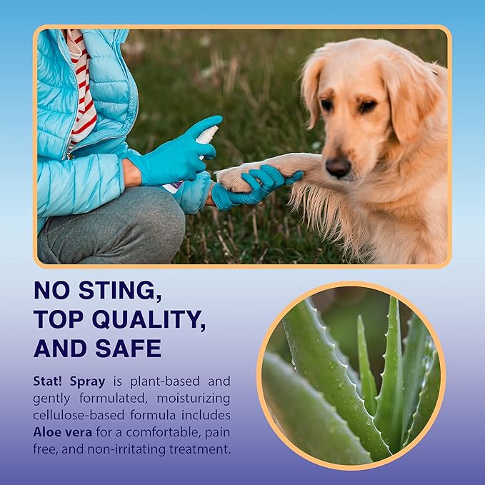Pet Wound & Skin Care | First-Aid Treatment for Dogs, Cats, Horses | Natural Plant Based Ingredients | Speeds Healing of Cuts, Burns, Hot Spots, Skin Allergies | Soothing Anti-Itch Formula