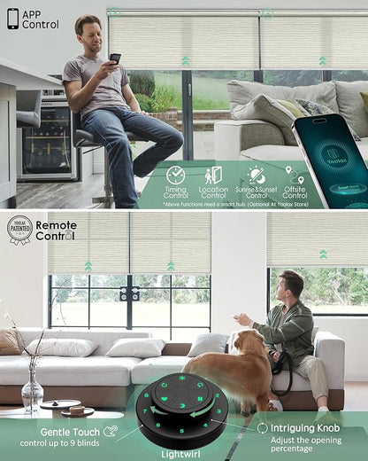 Yoolax Motorized Blinds with Remote, Smart Blinds