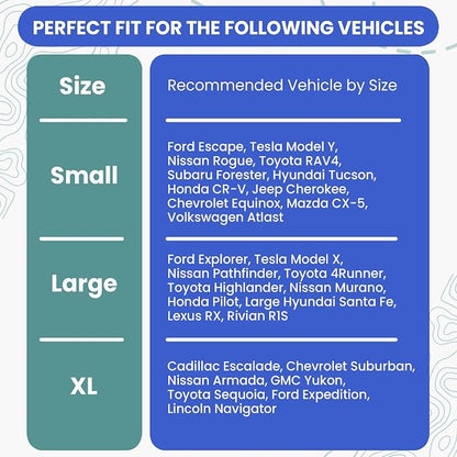 4Knines Split Cargo Liner for SUV – for Dogs & Pets, Heavy-Duty, Waterproof Trunk Mat & Cargo Cover – Fits 60/40 Split Bench & Armrest Pass-Through – Machine Washable, Non-Slip (Extra Large, Grey)