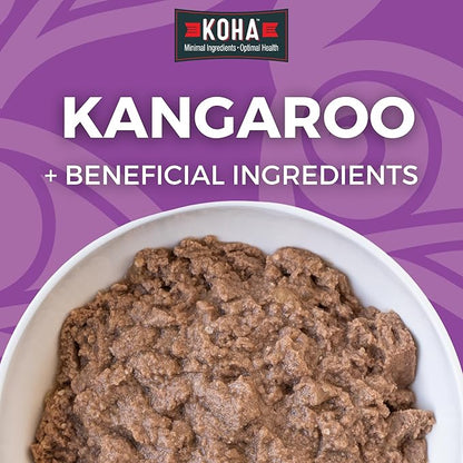 KOHA Limited Ingredient Diet Kangaroo Entrée for Dogs - Grain Free Wet Dog Food with No Fillers - Sensitive Stomach Kangaroo Dog Food, 13 oz - Trial Pack (3 Cans)