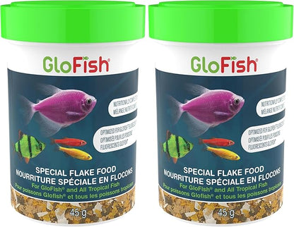GloFish Special Flake Dry Fish Food for Brightness, 1.59 Oz (Pack of 2)