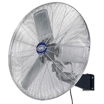Global Industrial Deluxe Wall Mount Fan, Fixed and Oscillating Head, 3 Speed