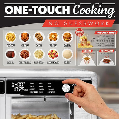 Gourmia French Door Air Fryer Oven - 37 Qt Large Capacity Convection Toaster