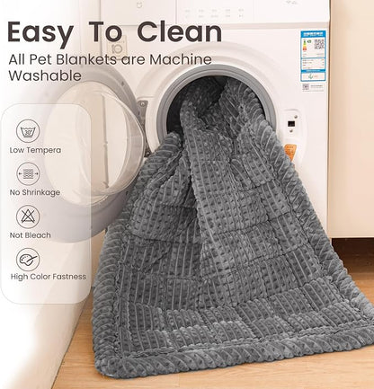 Couch Cover for Dogs Washable, Non-Slip Pet Couch Covers for Sofa, Fuzzy Dog Couch Cover Blanket, Thick, Soft, Plush Couch Cushion Covers for Sofa Protector(Dark Gray, 23.6" x 47.2"/60 x 120cm)