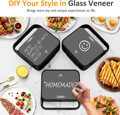 Sunvivi 3 in 1 Sandwich Maker, Electric Waffle Maker