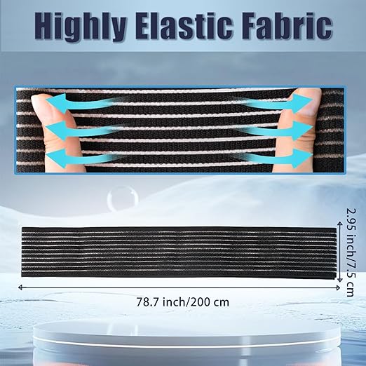 Zuscot 1 Pcs Hamstring & Thigh Compression Wrap, Adjustable Thigh Compression Brace, Quad Support for Men and Women, Versatile Compression Bandage for Knee, Calf, Arm