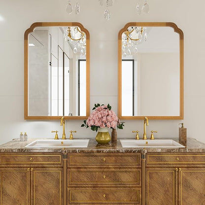 Wood Mirror for Bathroom