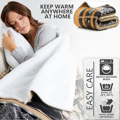 Harry Potter Gifts Heated Blanket Electric, Luxurious Soft Fleece Throw