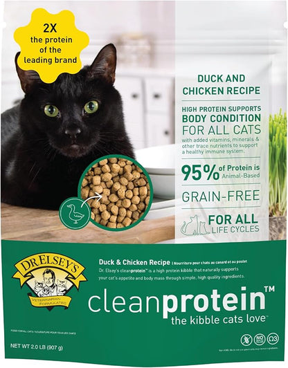 Dr. Elsey's cleanprotein Duck Cat Kibble 2 lb. Bag