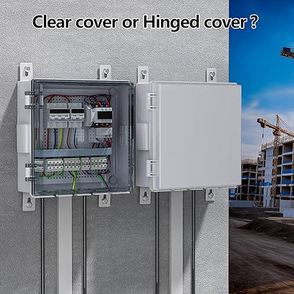 Electrical Junction Box, Ventilated Design, Cable Grommets, Indoor/Outdoor Use