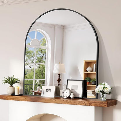 CIRCUMI Arched Wall Mirror, Metal Frame, Large Size
