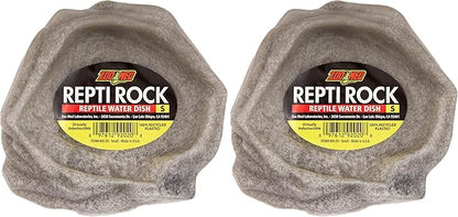 Zoo Med Reptile Rock Water Dish, Small (Pack of 2)
