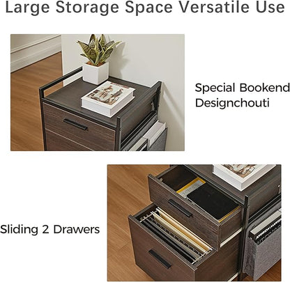 EUREKA ERGONOMIC 2-Drawer Mobile File Cabinet