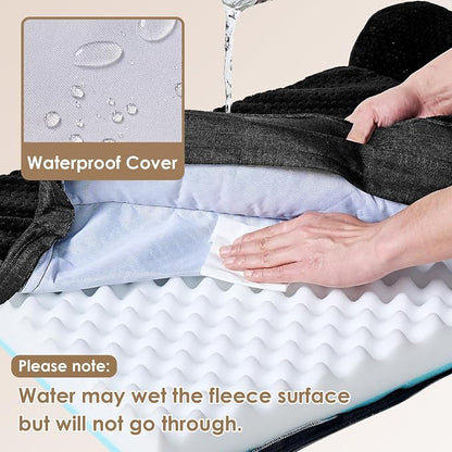 EHEYCIGA Extra Large Dog Bed Othorpedic, Memory Foam XL Dog Bed with Washable Removable Cover, Waterproof Pet Sofa Couch XLarge Size Dogs with Nonskid Bottom, 44x32x6.5, Black | Washable Removable Cover, Waterproof Flat Pet Sofa Couch with Nonskid Bott...