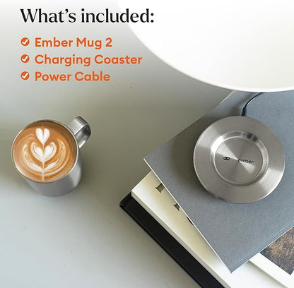 Ember Temperature Control Smart Mug 2, 10 Oz, App-Controlled Heated Coffee Mug