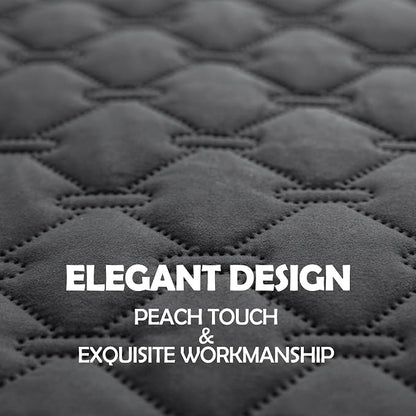 gogobunny 3X Stronger Waterproof Pet Blanket, Scratch Proof Furniture Protector for Dogs Cats, Reversible Cover 30x30 Inch, Dark Grey