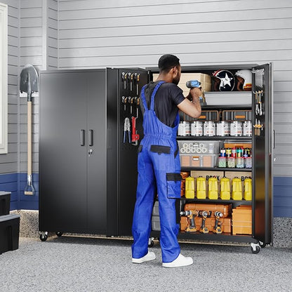 Yizosh Metal Garage Storage Cabinet
