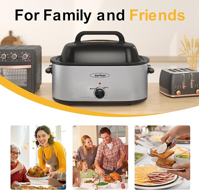Sunvivi Roaster Oven, Electric Roaster Oven