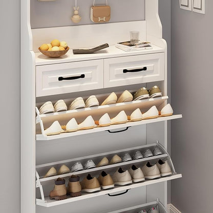 Vibe & Dine Shoe Cabinet, Entryway Shoe Storage Cabinet