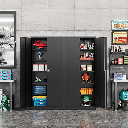 Metal Storage Cabinet-71” Tall Steel File Cabinets