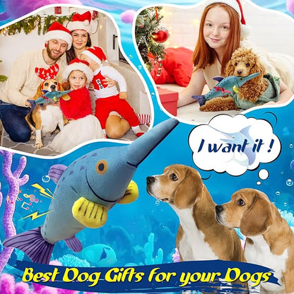 Large Squeaky Dog Toys :Plush Soft Dog Chew Toys - Tug of War for Large,Small, Medium,Puppy Breeds-Puppy Toys to Keep Them Busy