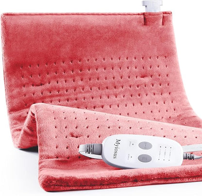 Massaging Weighted Heating Pad for Back Pain Relief, Heating Pads for Neck