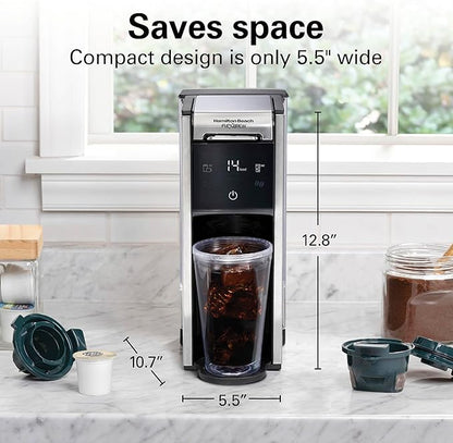 Hamilton Beach FlexBrew Advanced 4-in-1 Single Serve Hot & Iced Coffee Maker