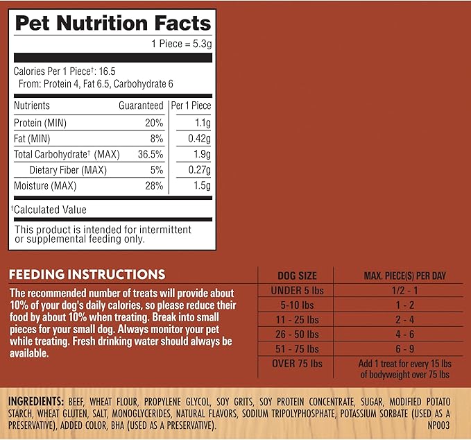 Milo's Kitchen Homestyle Dog Treats, Steak Grillers, 18 Ounce, High Protein, No Artificial Flavors