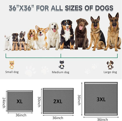 36"x36" Activated Charcoal Pee Pads for Dogs , 100 Count, Extra Large, Super Absorbent, Leakproof and Odor Resistant, Disposable Puppy Pads, Pet Training Pads, Potty Pads