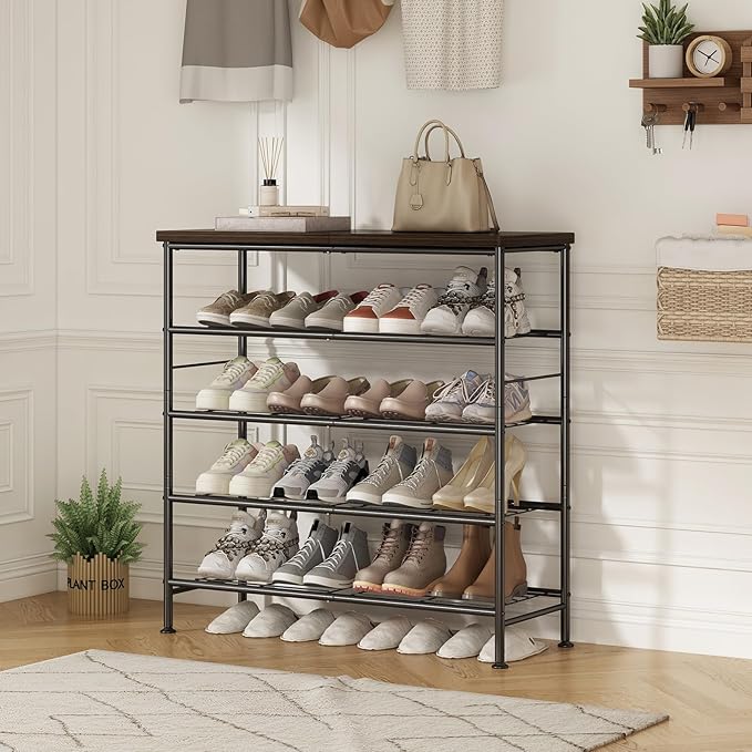 SUOERNUO Shoe Rack Organizer 5 Tier