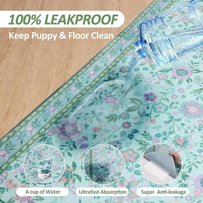 Washable Pee Pad for Dogs, 2 Pack Large Reusable Puppy Pads, 36"x36" | Super Absorbent, WaterProof & LeakProof, Non-Slip Bottom, Machine Washable, For Floors, Couches, Crates, Playpen, Cars