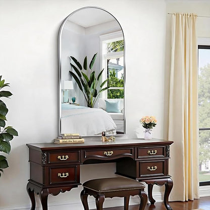 CIRCUMI Arched Wall Mirror, Metal Frame, Large Size