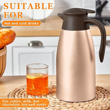 Norme 2 Pcs Thermal Coffee Carafe Insulated Stainless Steel Coffee Carafe