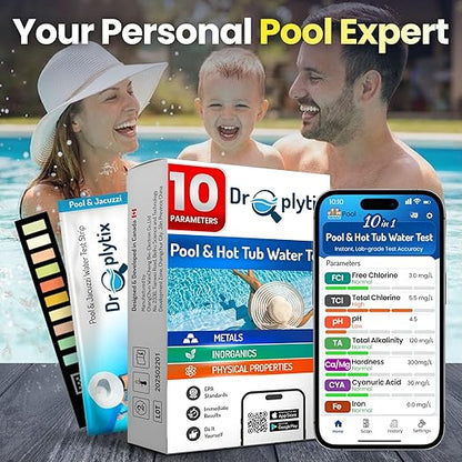 10-in-1 Pool & Spa Water Test Kit