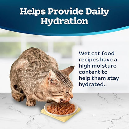 Blue Buffalo Tastefuls Wet Cat Food Paté Variety Pack, Made with Natural Ingredients, Chicken, Turkey & Chicken, Ocean Fish & Tuna Entrées, 5.5-oz Cans (24 Count, 8 of Each)