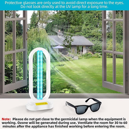 UV Light Sanitizer, 4-Speed Timing and Remote Control UVC Home Disinfection