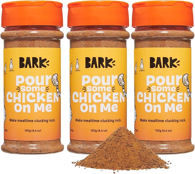 Barkbox Chicken Dog Treat Topper High Protein Limited Ingredient Meal Mixer, Rosemary Extract for Large & Small Breeds, Elevate Dog Food Dining, Shake & Pour for Dog Bowls (Pack of 3)