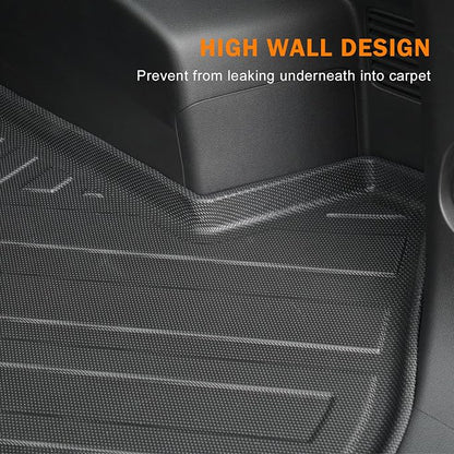 KUST Trunk Cargo Liner for 2023-2026 Kia Sportage Accessories (Include Hybrid, Not for PHEV), Rear Trunk Cargo Mat with Backrest Mat, TPE Rubber, Raised Edge