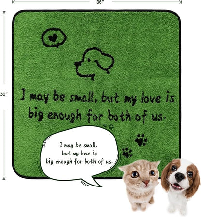 Reusable Dog Pee Pads, Washable Puppy Pads, Leak-Proof 36"x36" 2 Pack | Super Absorbent And Non-Slip Potty Training Pads, Soft Paw Print Plush Design, Ideal For Crates, Couch, Car Seats & Pet Beds