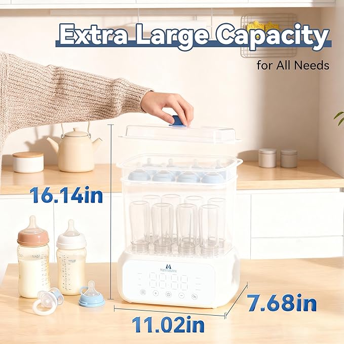 Mammy Bunny 3-in-1 Baby Bottle Sterilizer and Dryer – 6 Smart Modes