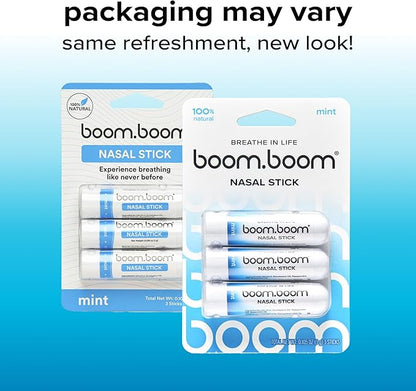 BoomBoom Nasal Stick | Vapor Flow Technology | Cool Refreshing Sensation |
