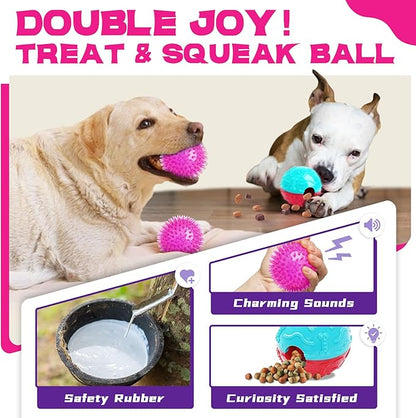 Zeaxuie 12 Pack Heavy Duty Various Dog Chew Toys Pack for Aggressive Chewers - Includes Large Rope Toys, Squeaky Toys & Indestructible Chew Bone for Medium, Large & X-Large Female Dogs