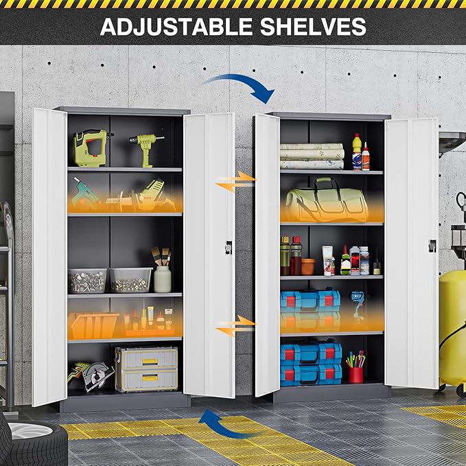 Metal Storage Cabinet-72” Tall Steel File Cabinets