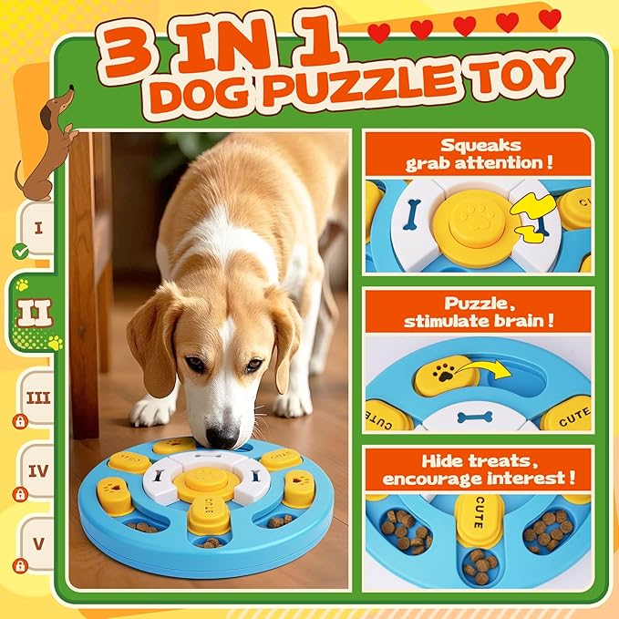 10 Pack Complete Dog Puzzle Toys Set-Dog Lick Mat & Feeding Bowl with Suction Cups for Small & Medium Breeds,Enrichment Toys for IQ Training & Mentally Stimulating