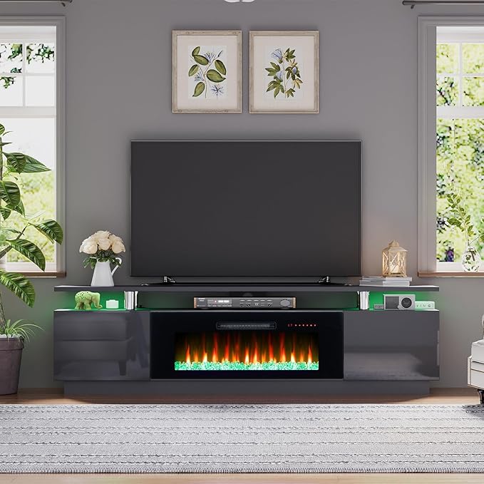 AMERLIFE Fireplace TV Stand