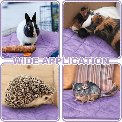 4 Pack Self Heating Cat Pad Self Warming Dog Mat Reflects Body Heat Extra Warm Thermal Pet Pad Washable Dog Cat Bed Crate Bed Mat Blanket(16 x 20 Inch,Purple)