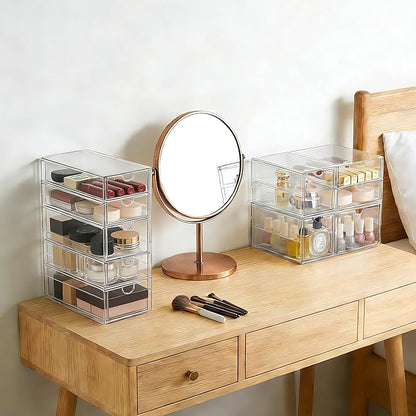 Prsildan Acrylic Drawer Makeup Organizer