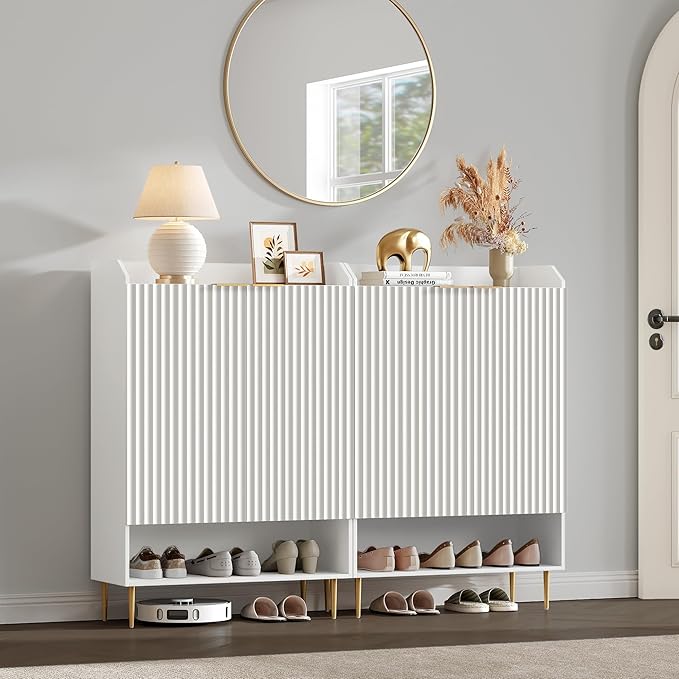 SICOTAS Fluted Shoe Cabinet