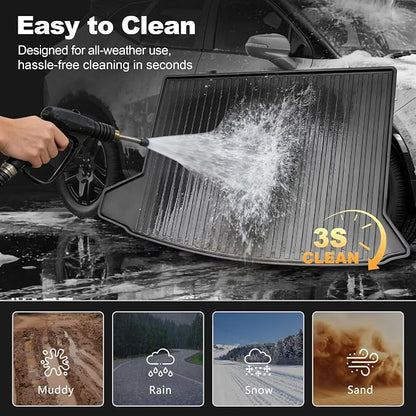 2025 XT4 Cargo Liner | Custom Fit Trunk Mat for 2019-2025 Cadillac XT4, All Weather Rear Cargo Mat 3D Waterproof Durable Odorless Trunk Liners for 2025 XT4 Cargo mat, Black