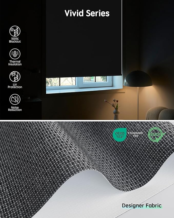 Yoolax Motorized Blinds with Remote, Smart Blinds